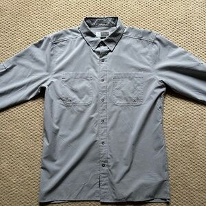 Exofficio Men's Slate Gray Casual Button-Down Shirt